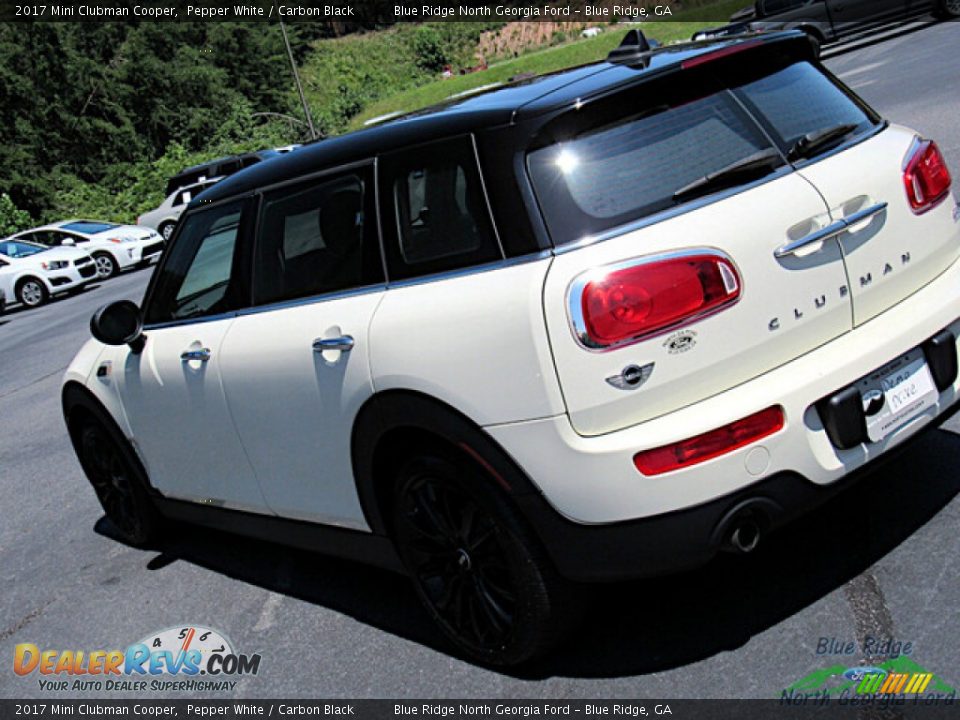 2017 Mini Clubman Cooper Pepper White / Carbon Black Photo #27