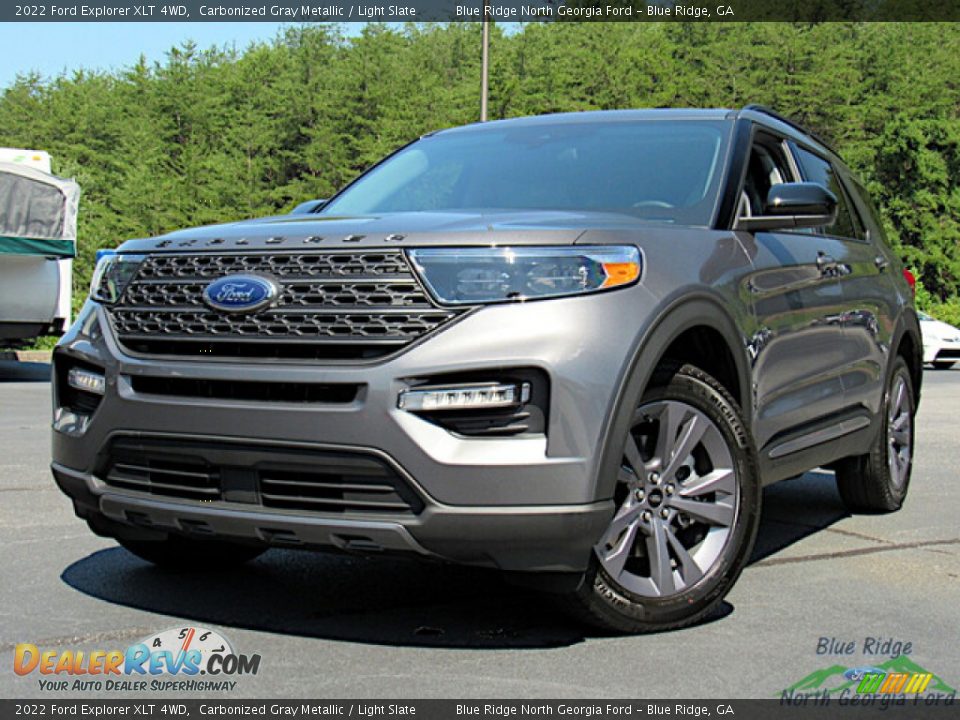 2022 Ford Explorer XLT 4WD Carbonized Gray Metallic / Light Slate Photo #1