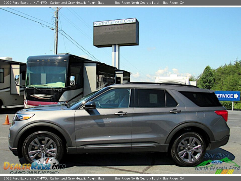 2022 Ford Explorer XLT 4WD Carbonized Gray Metallic / Light Slate Photo #2
