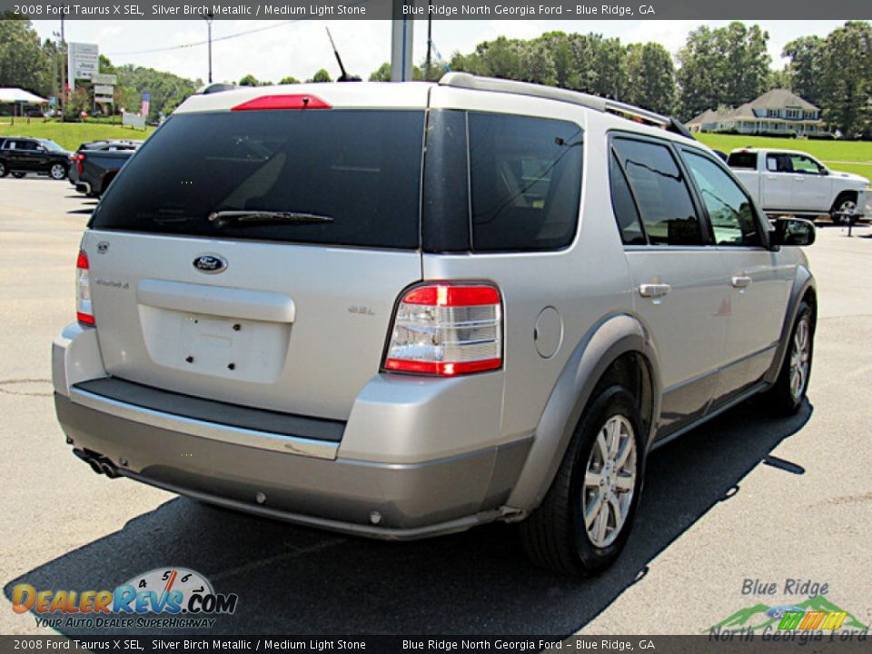 2008 Ford Taurus X SEL Silver Birch Metallic / Medium Light Stone Photo #5