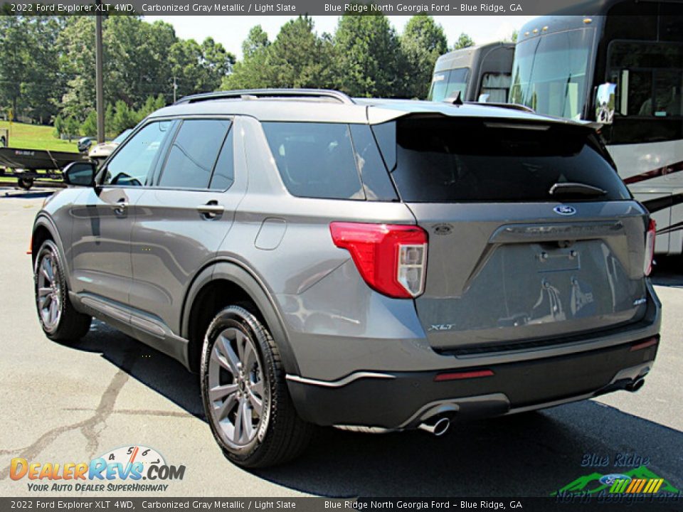 2022 Ford Explorer XLT 4WD Carbonized Gray Metallic / Light Slate Photo #3