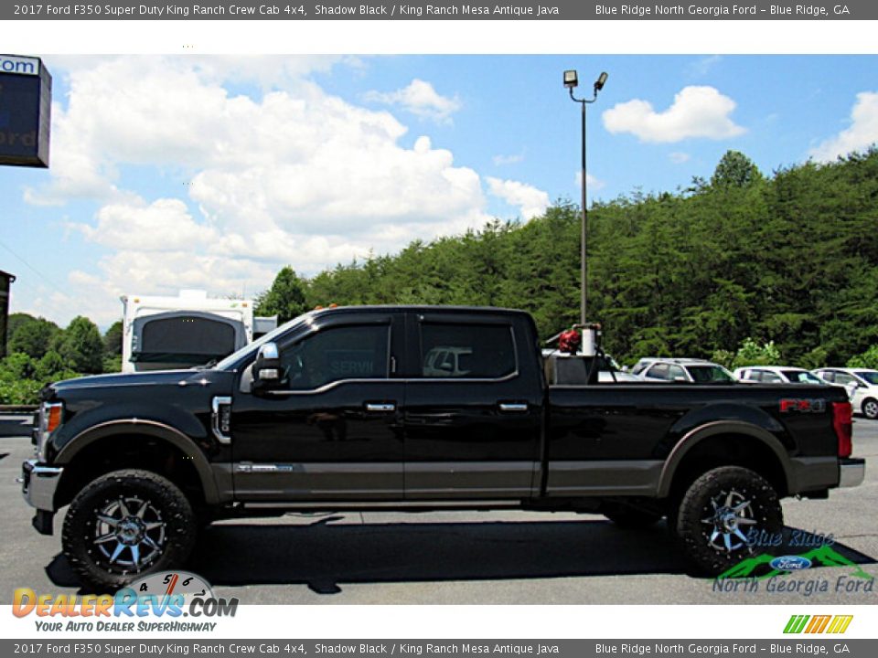 2017 Ford F350 Super Duty King Ranch Crew Cab 4x4 Shadow Black / King Ranch Mesa Antique Java Photo #2