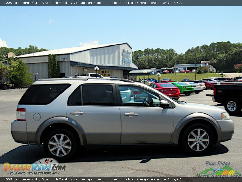 2008 Ford Taurus X SEL Silver Birch Metallic / Medium Light Stone Photo #6