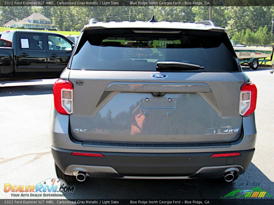 2022 Ford Explorer XLT 4WD Carbonized Gray Metallic / Light Slate Photo #4