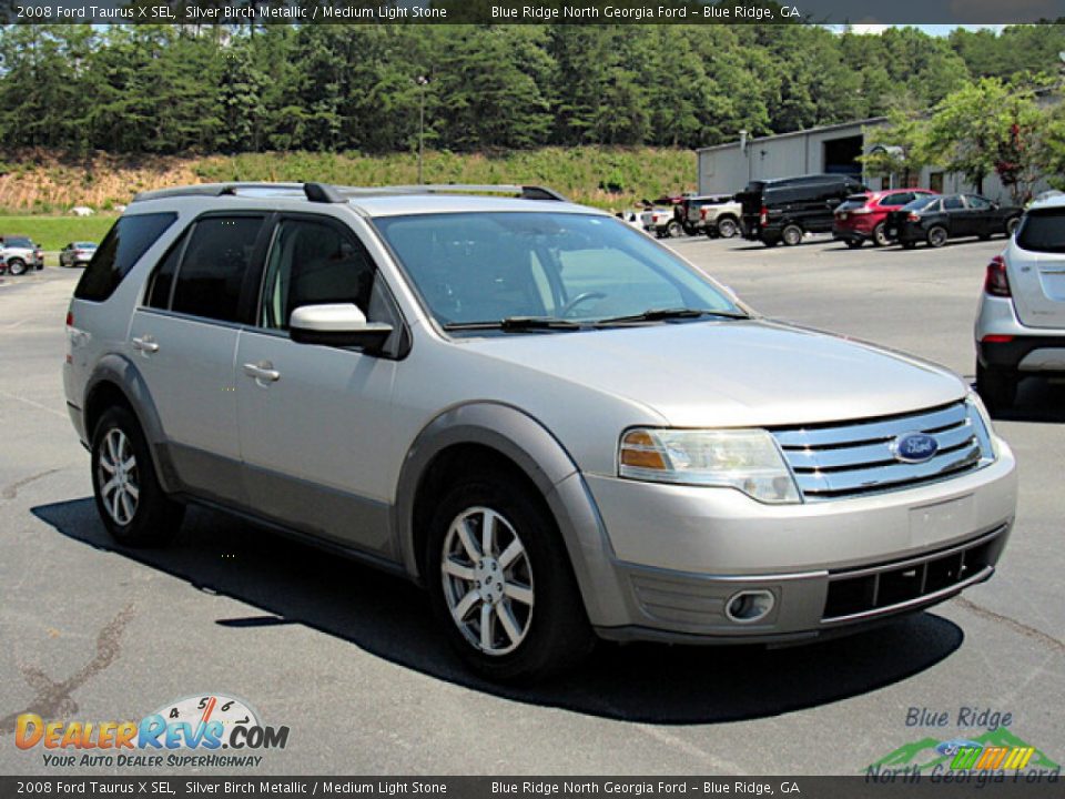 2008 Ford Taurus X SEL Silver Birch Metallic / Medium Light Stone Photo #7