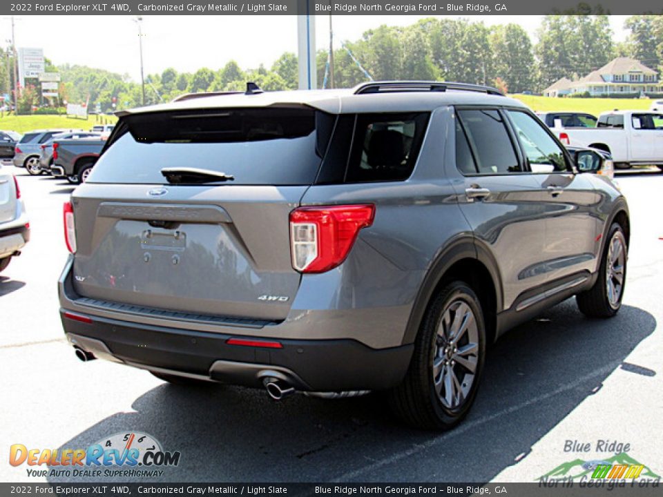 2022 Ford Explorer XLT 4WD Carbonized Gray Metallic / Light Slate Photo #5