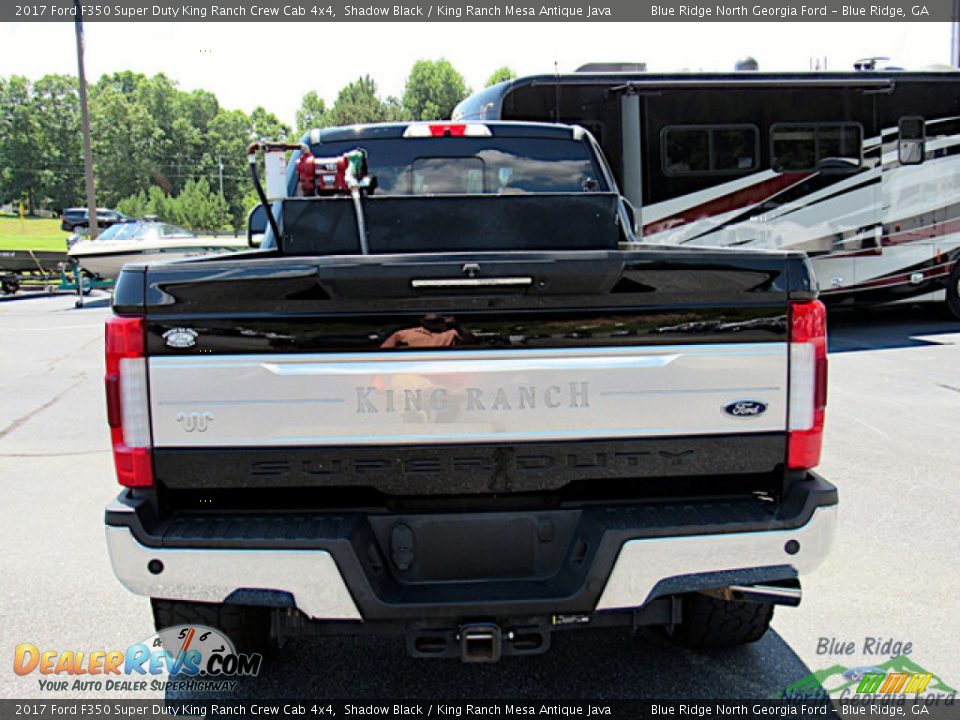 2017 Ford F350 Super Duty King Ranch Crew Cab 4x4 Shadow Black / King Ranch Mesa Antique Java Photo #4