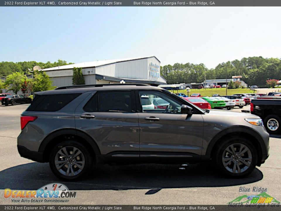 2022 Ford Explorer XLT 4WD Carbonized Gray Metallic / Light Slate Photo #6