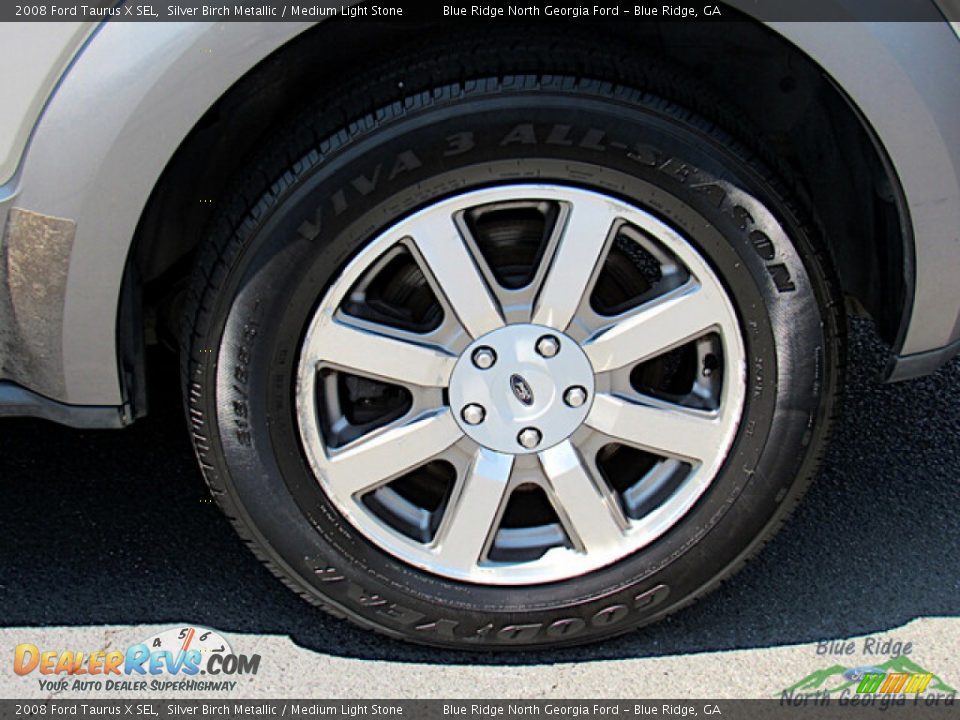2008 Ford Taurus X SEL Silver Birch Metallic / Medium Light Stone Photo #9