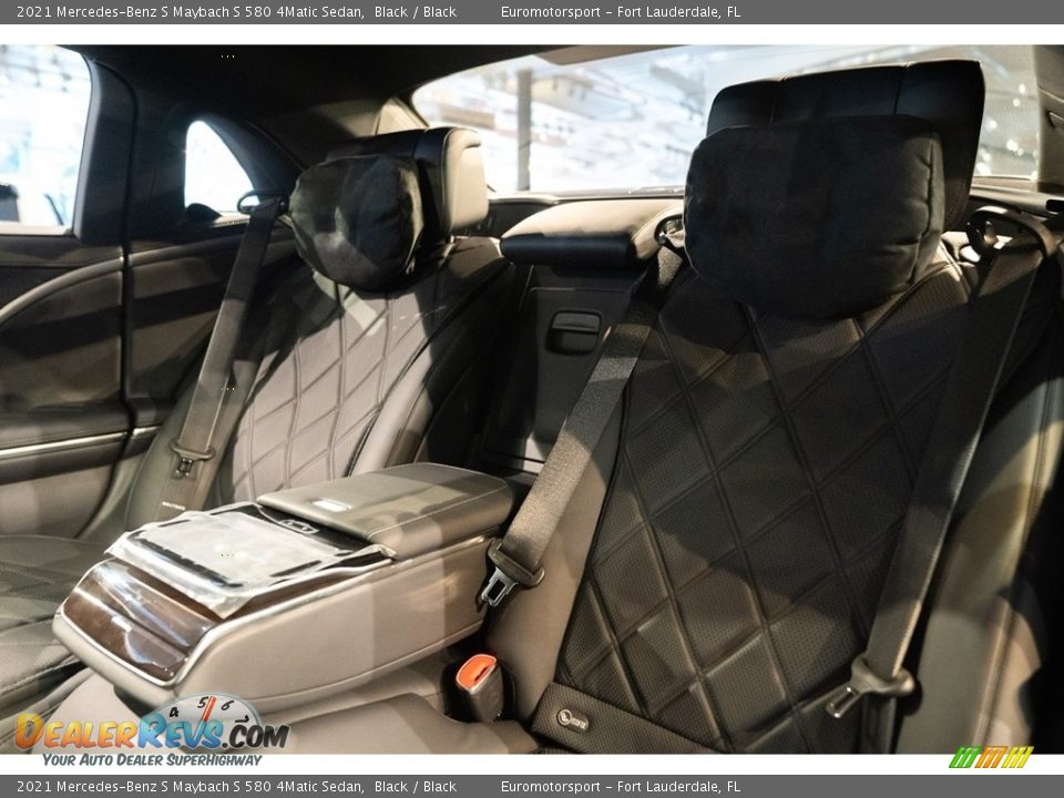 Rear Seat of 2021 Mercedes-Benz S Maybach S 580 4Matic Sedan Photo #37