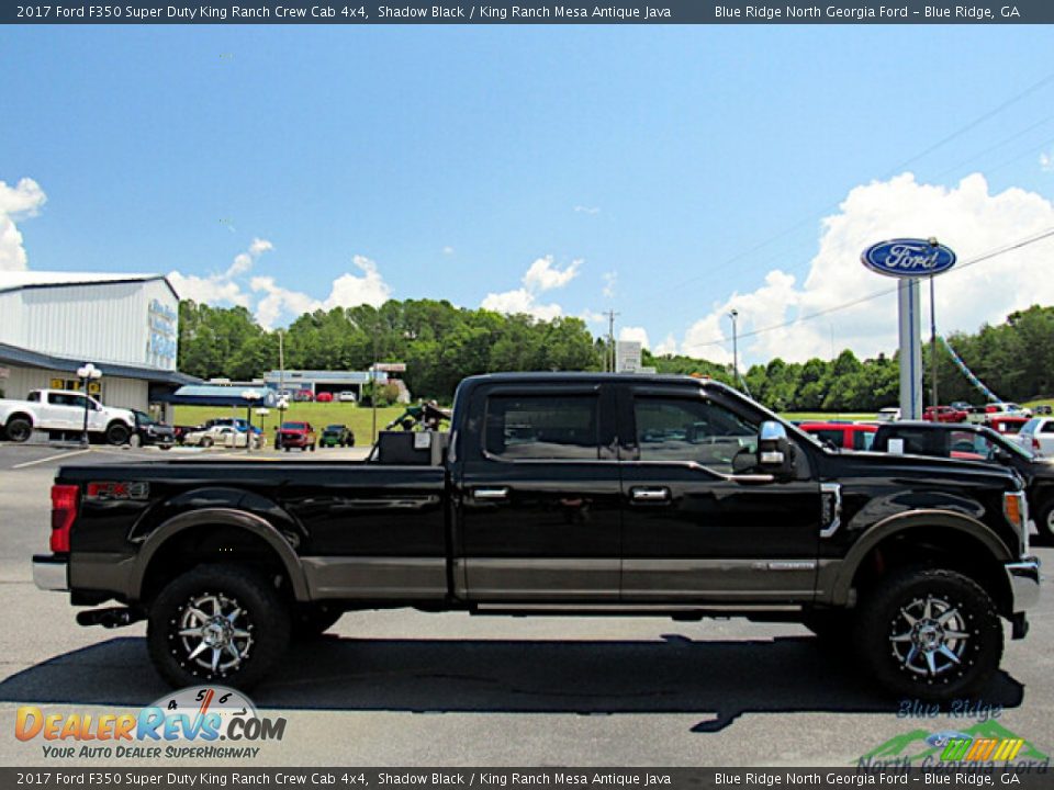 2017 Ford F350 Super Duty King Ranch Crew Cab 4x4 Shadow Black / King Ranch Mesa Antique Java Photo #6