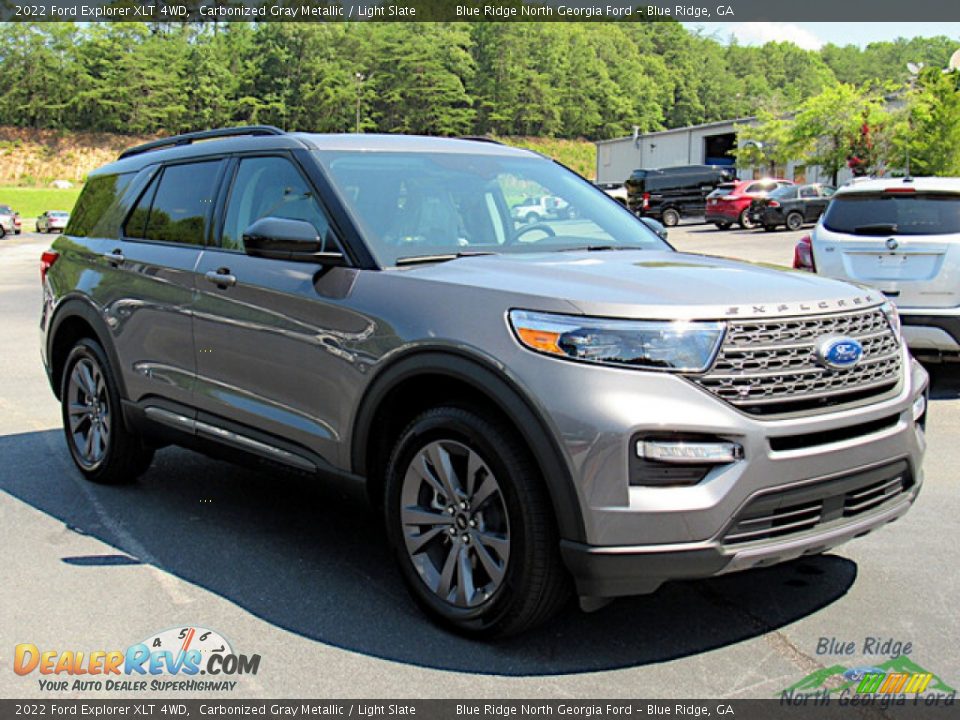 2022 Ford Explorer XLT 4WD Carbonized Gray Metallic / Light Slate Photo #7