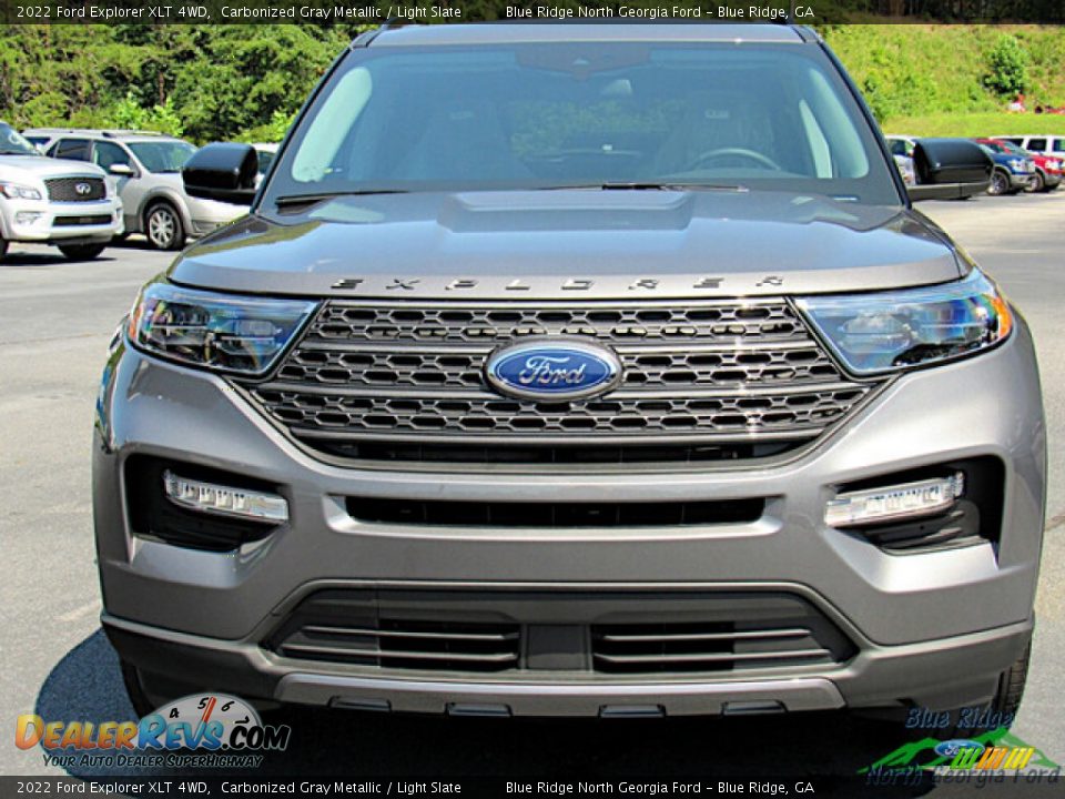 2022 Ford Explorer XLT 4WD Carbonized Gray Metallic / Light Slate Photo #8