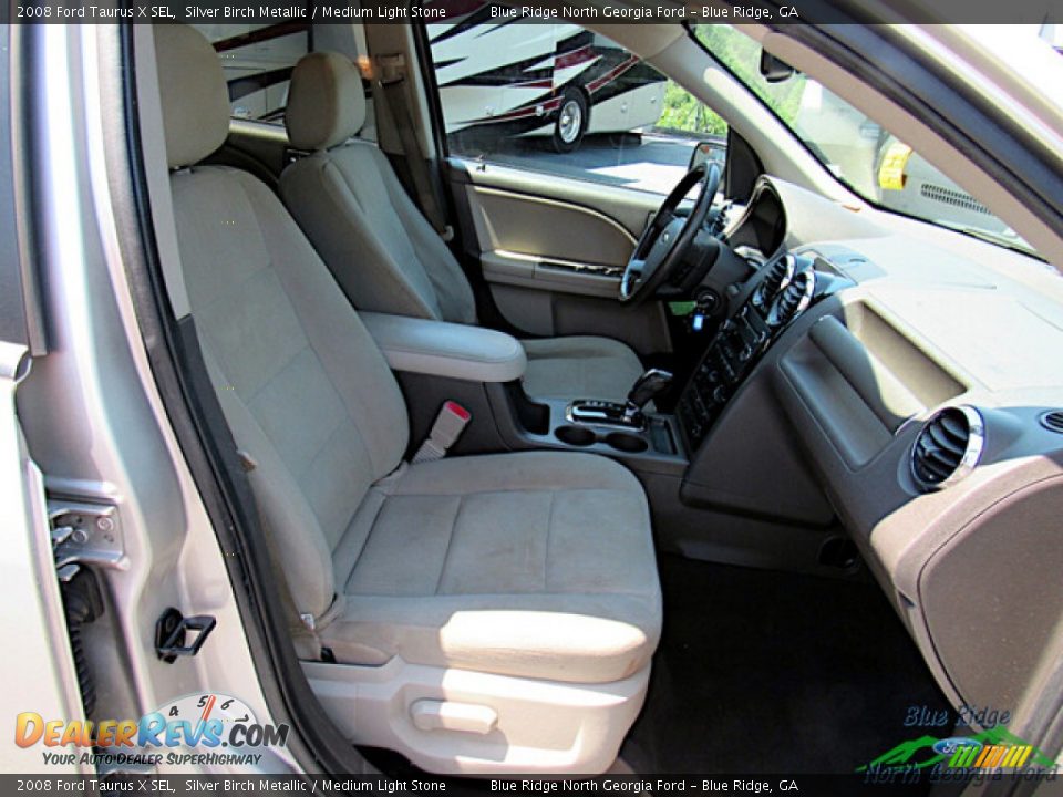 2008 Ford Taurus X SEL Silver Birch Metallic / Medium Light Stone Photo #11