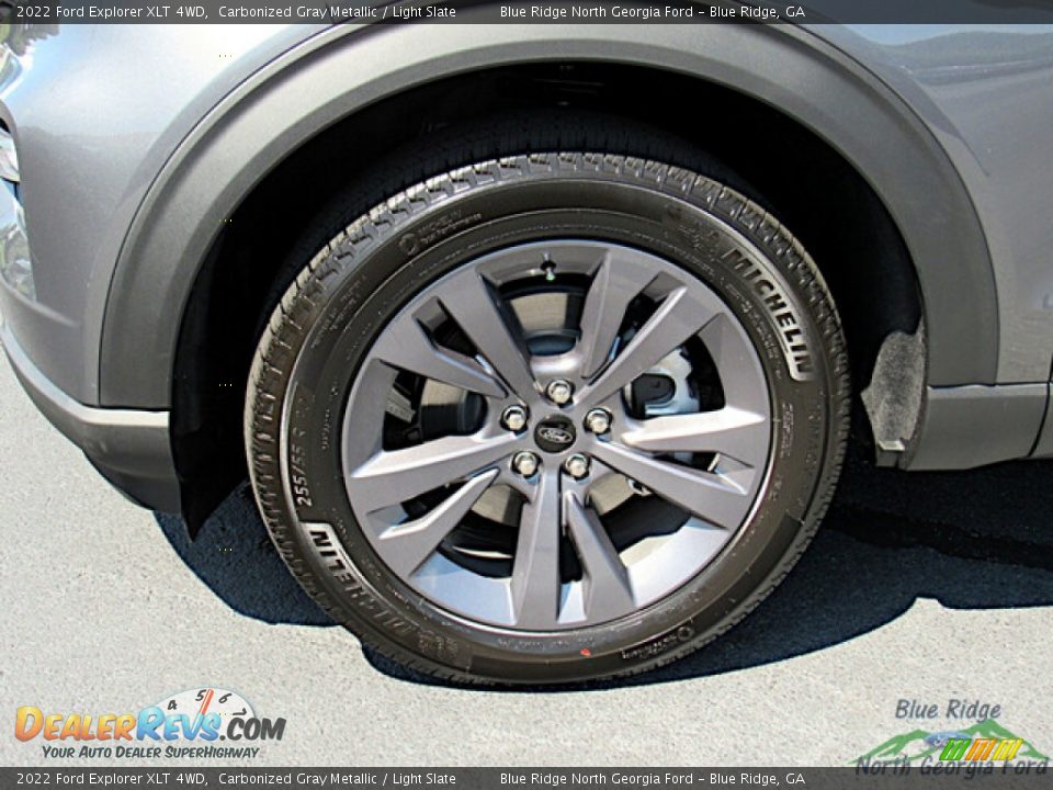 2022 Ford Explorer XLT 4WD Carbonized Gray Metallic / Light Slate Photo #9
