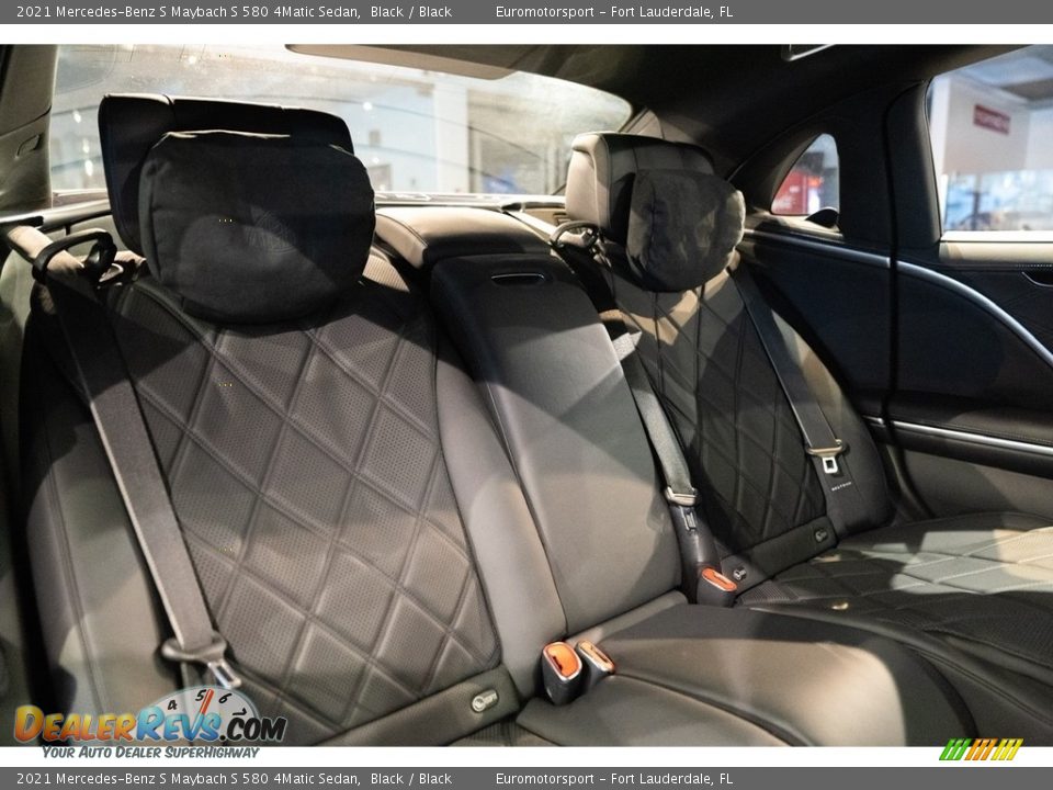 Rear Seat of 2021 Mercedes-Benz S Maybach S 580 4Matic Sedan Photo #40
