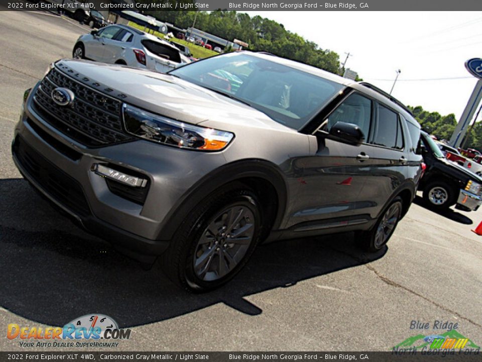 2022 Ford Explorer XLT 4WD Carbonized Gray Metallic / Light Slate Photo #25