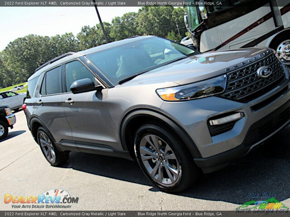 2022 Ford Explorer XLT 4WD Carbonized Gray Metallic / Light Slate Photo #26