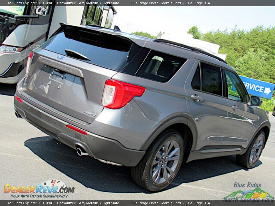 2022 Ford Explorer XLT 4WD Carbonized Gray Metallic / Light Slate Photo #27