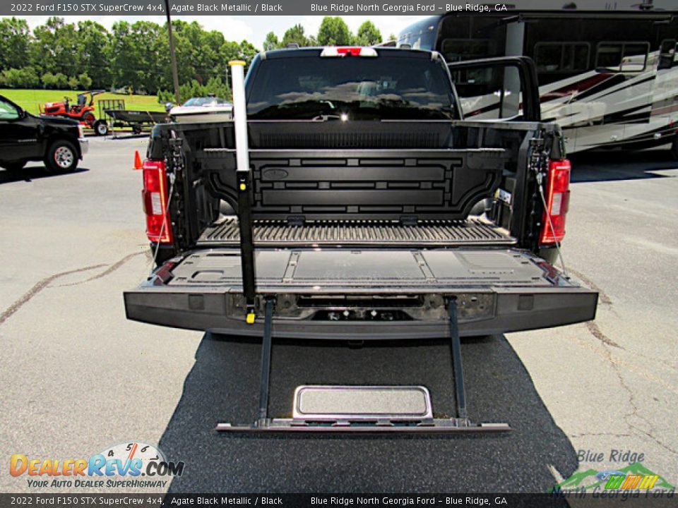 2022 Ford F150 STX SuperCrew 4x4 Agate Black Metallic / Black Photo #14