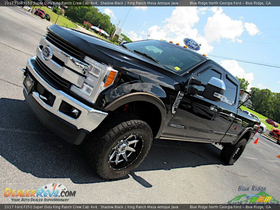 2017 Ford F350 Super Duty King Ranch Crew Cab 4x4 Shadow Black / King Ranch Mesa Antique Java Photo #31