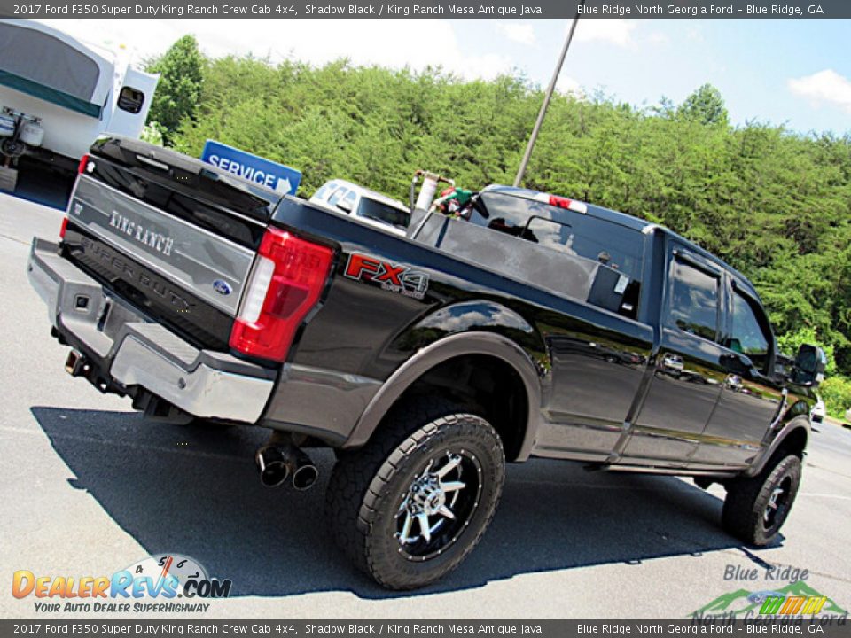 2017 Ford F350 Super Duty King Ranch Crew Cab 4x4 Shadow Black / King Ranch Mesa Antique Java Photo #33