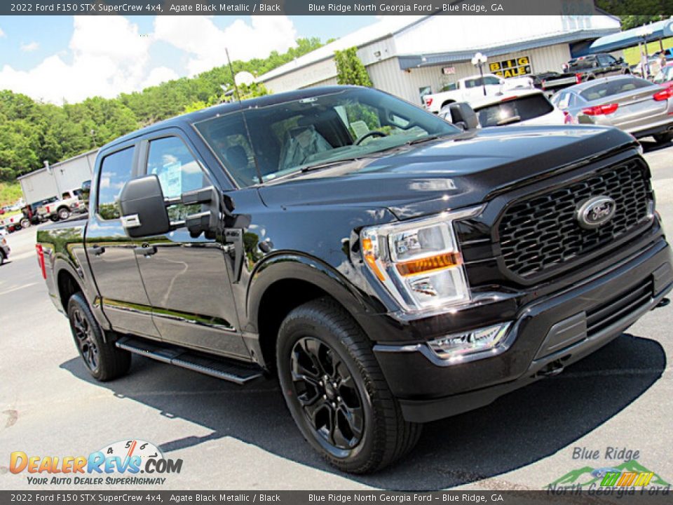 2022 Ford F150 STX SuperCrew 4x4 Agate Black Metallic / Black Photo #28