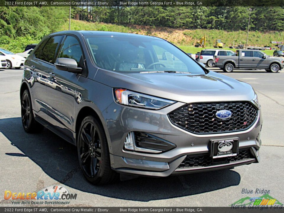 2022 Ford Edge ST AWD Carbonized Gray Metallic / Ebony Photo #7