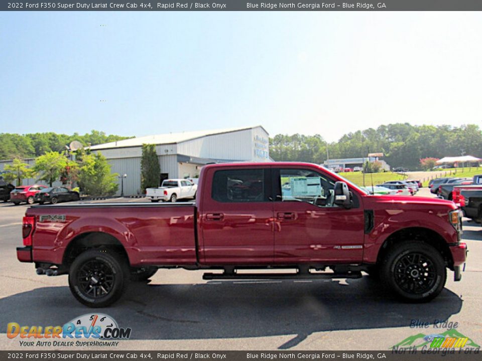 2022 Ford F350 Super Duty Lariat Crew Cab 4x4 Rapid Red / Black Onyx Photo #6