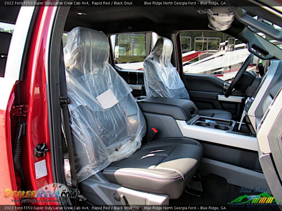 2022 Ford F350 Super Duty Lariat Crew Cab 4x4 Rapid Red / Black Onyx Photo #12