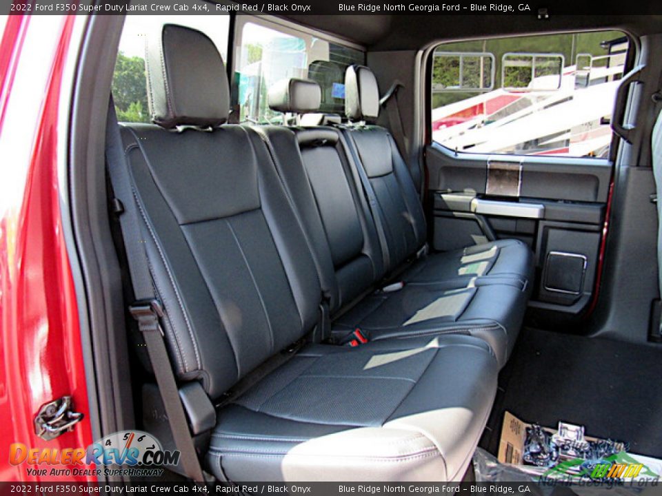 2022 Ford F350 Super Duty Lariat Crew Cab 4x4 Rapid Red / Black Onyx Photo #13
