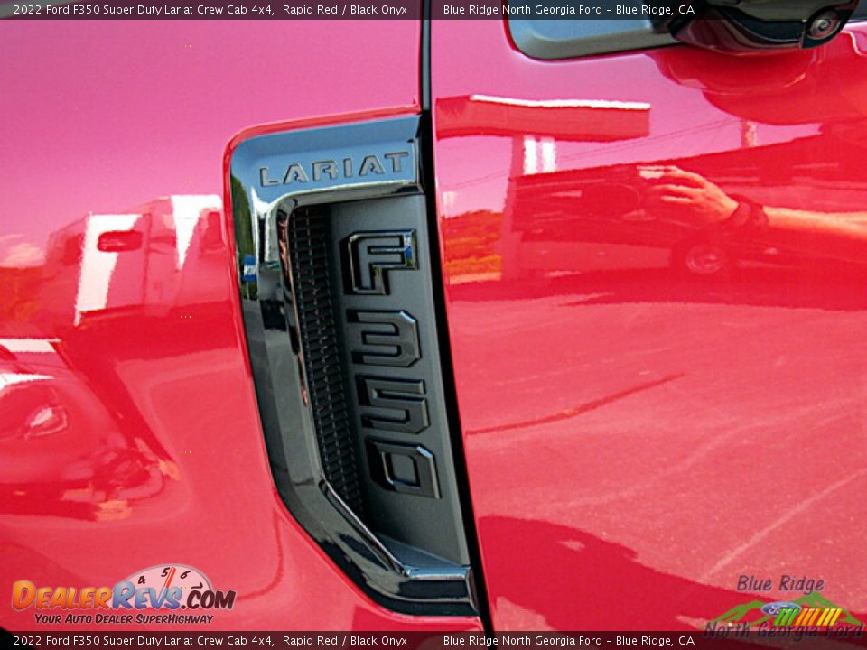 2022 Ford F350 Super Duty Lariat Crew Cab 4x4 Rapid Red / Black Onyx Photo #28