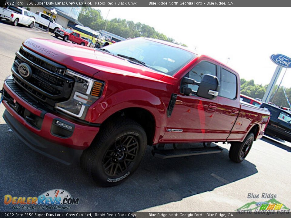 2022 Ford F350 Super Duty Lariat Crew Cab 4x4 Rapid Red / Black Onyx Photo #29