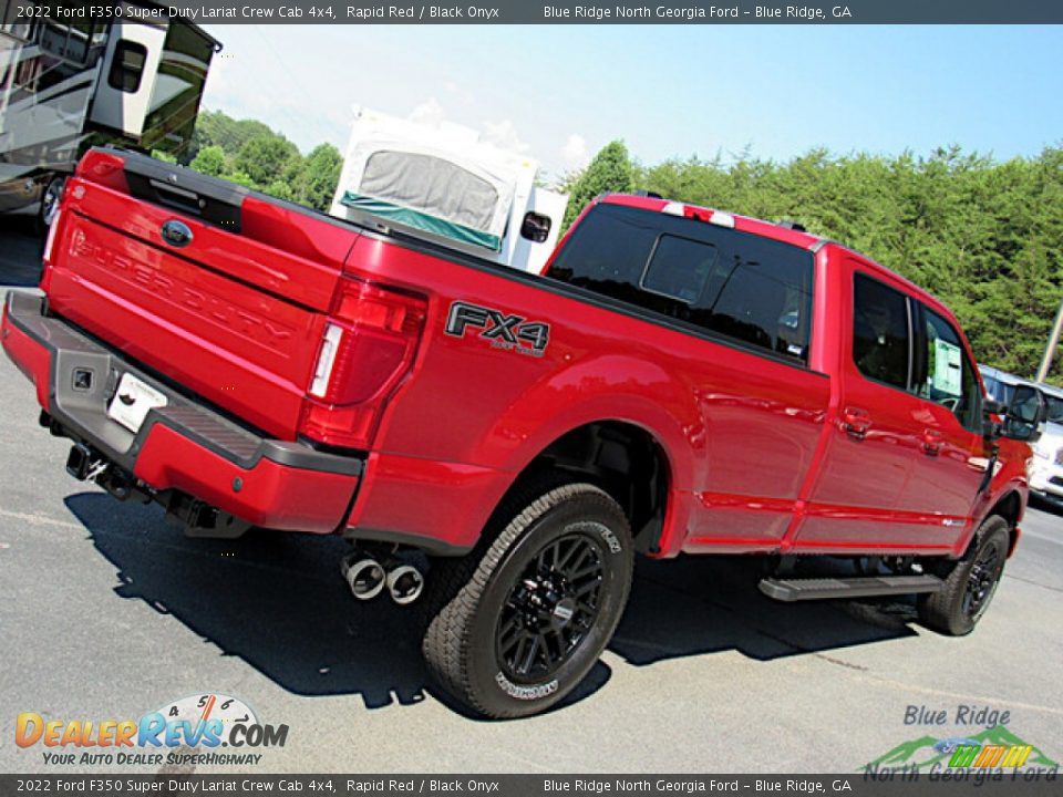 2022 Ford F350 Super Duty Lariat Crew Cab 4x4 Rapid Red / Black Onyx Photo #31