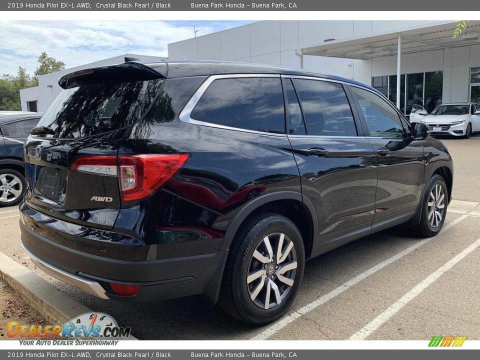 2019 Honda Pilot EX-L AWD Crystal Black Pearl / Black Photo #5