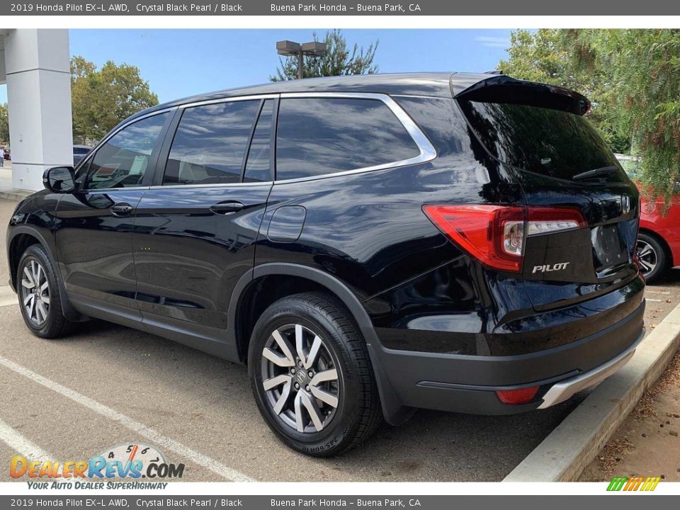 2019 Honda Pilot EX-L AWD Crystal Black Pearl / Black Photo #6