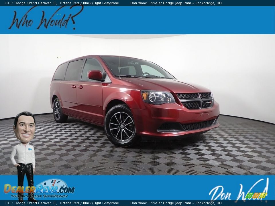 2017 Dodge Grand Caravan SE Octane Red / Black/Light Graystone Photo #1
