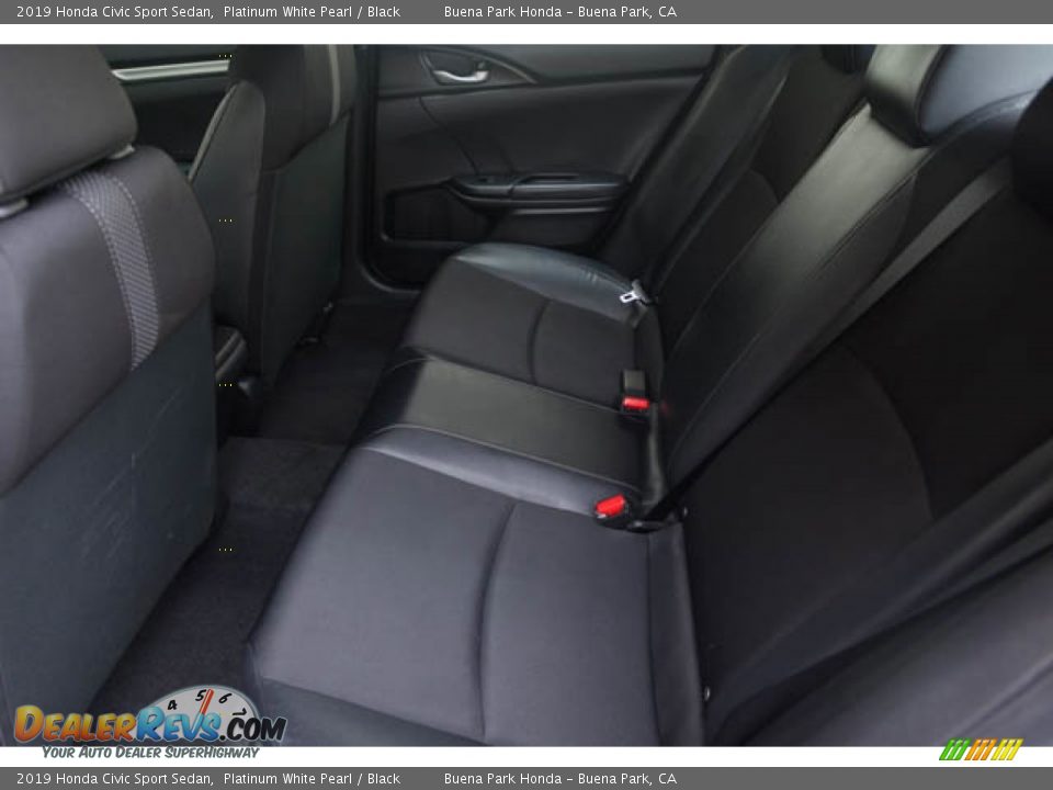 2019 Honda Civic Sport Sedan Platinum White Pearl / Black Photo #4