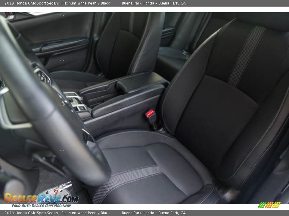 2019 Honda Civic Sport Sedan Platinum White Pearl / Black Photo #18