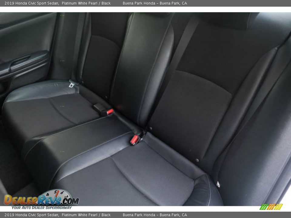2019 Honda Civic Sport Sedan Platinum White Pearl / Black Photo #19