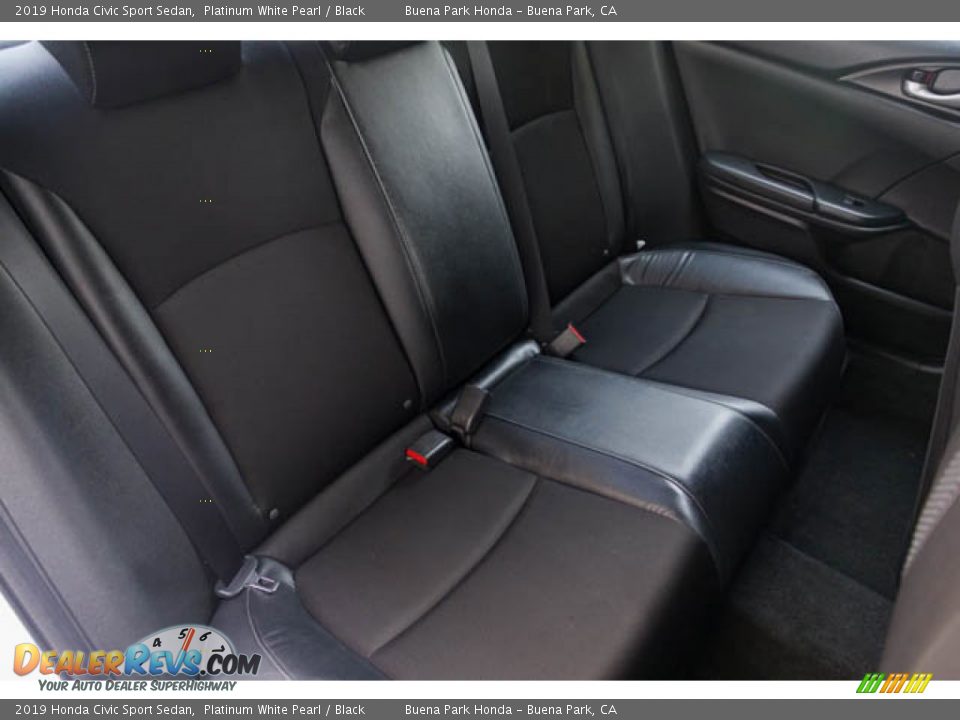 2019 Honda Civic Sport Sedan Platinum White Pearl / Black Photo #21