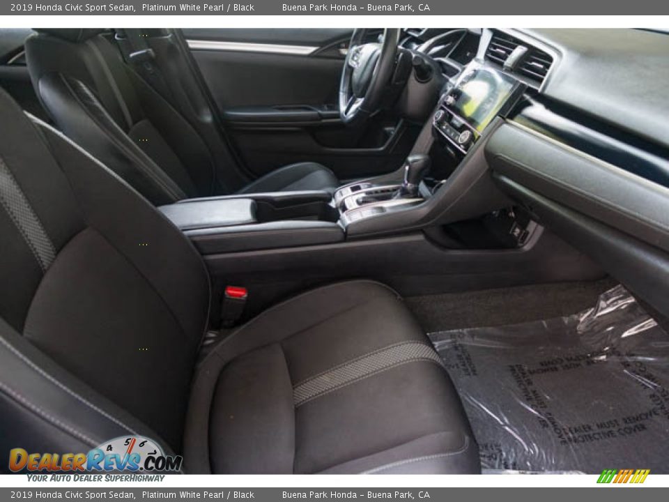 2019 Honda Civic Sport Sedan Platinum White Pearl / Black Photo #22