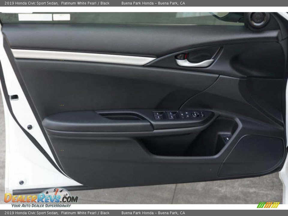 2019 Honda Civic Sport Sedan Platinum White Pearl / Black Photo #27