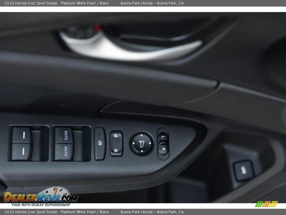 2019 Honda Civic Sport Sedan Platinum White Pearl / Black Photo #28