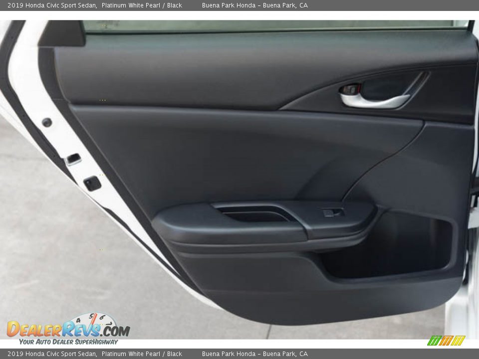 2019 Honda Civic Sport Sedan Platinum White Pearl / Black Photo #29