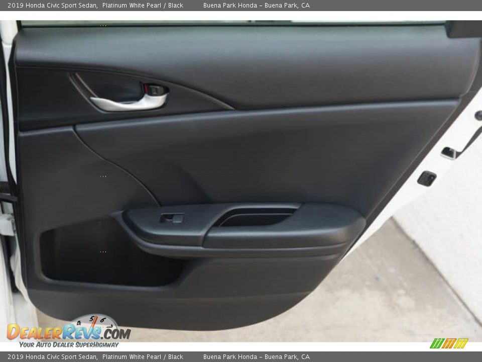 2019 Honda Civic Sport Sedan Platinum White Pearl / Black Photo #30