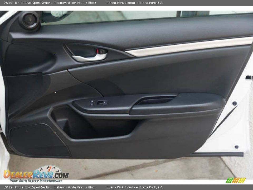 2019 Honda Civic Sport Sedan Platinum White Pearl / Black Photo #31