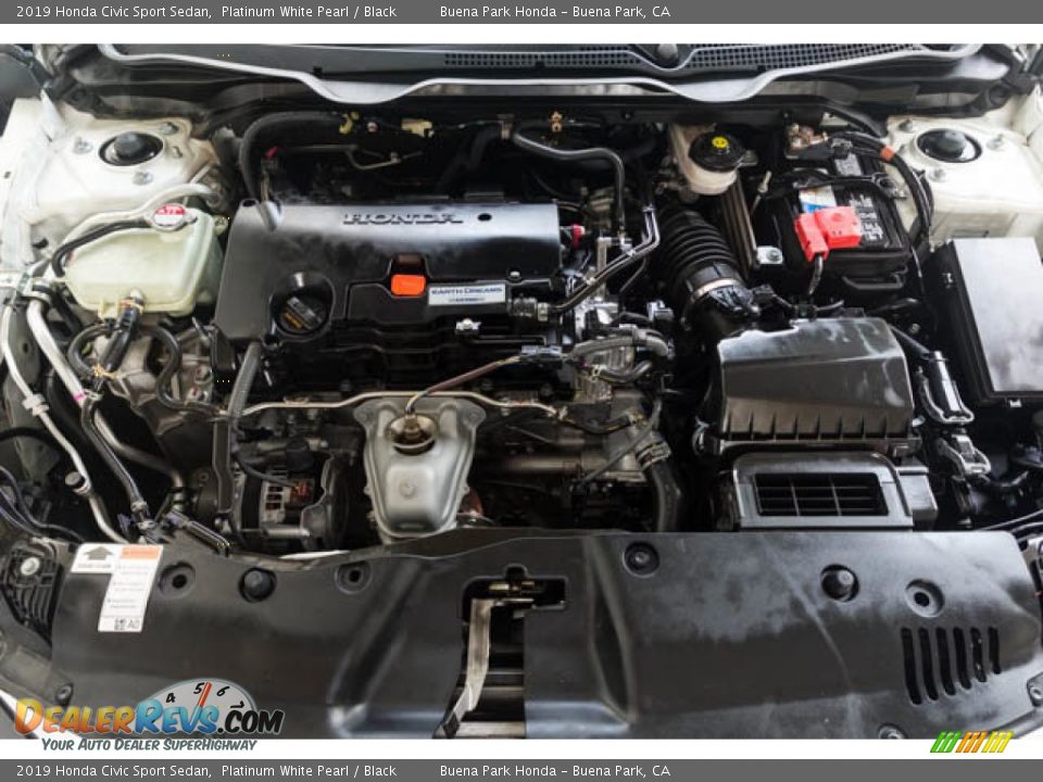 2019 Honda Civic Sport Sedan Platinum White Pearl / Black Photo #32