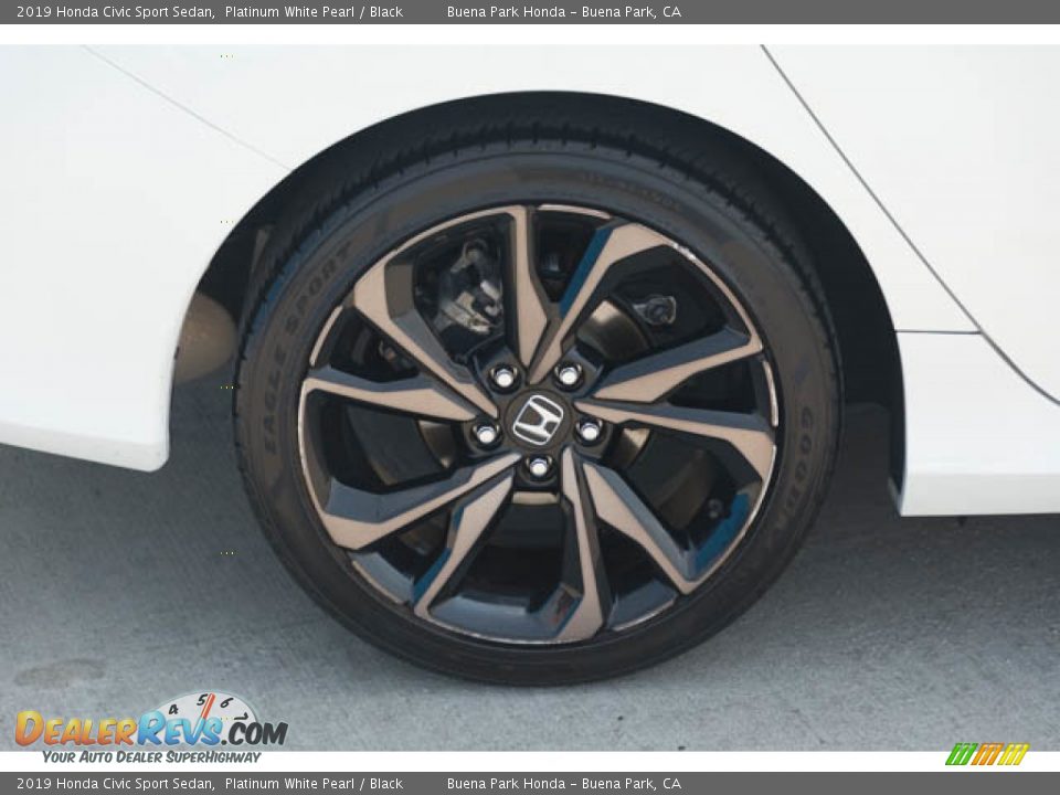 2019 Honda Civic Sport Sedan Platinum White Pearl / Black Photo #33