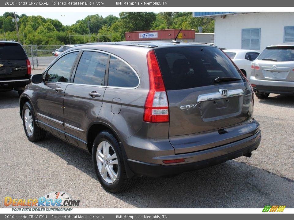 2010 Honda CR-V EX-L Polished Metal Metallic / Ivory Photo #3